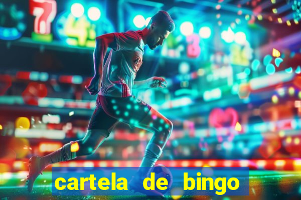 cartela de bingo cha de bebe